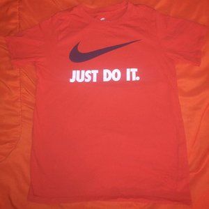 Orange Nike Just Do It Tee